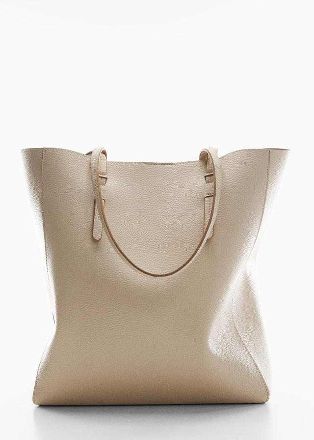 MANGO - Leather-effect shopper bag - One size - Women Product Image