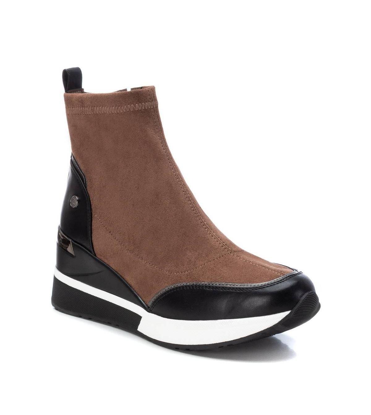 Womens Suede Wedge Booties By Xti Product Image