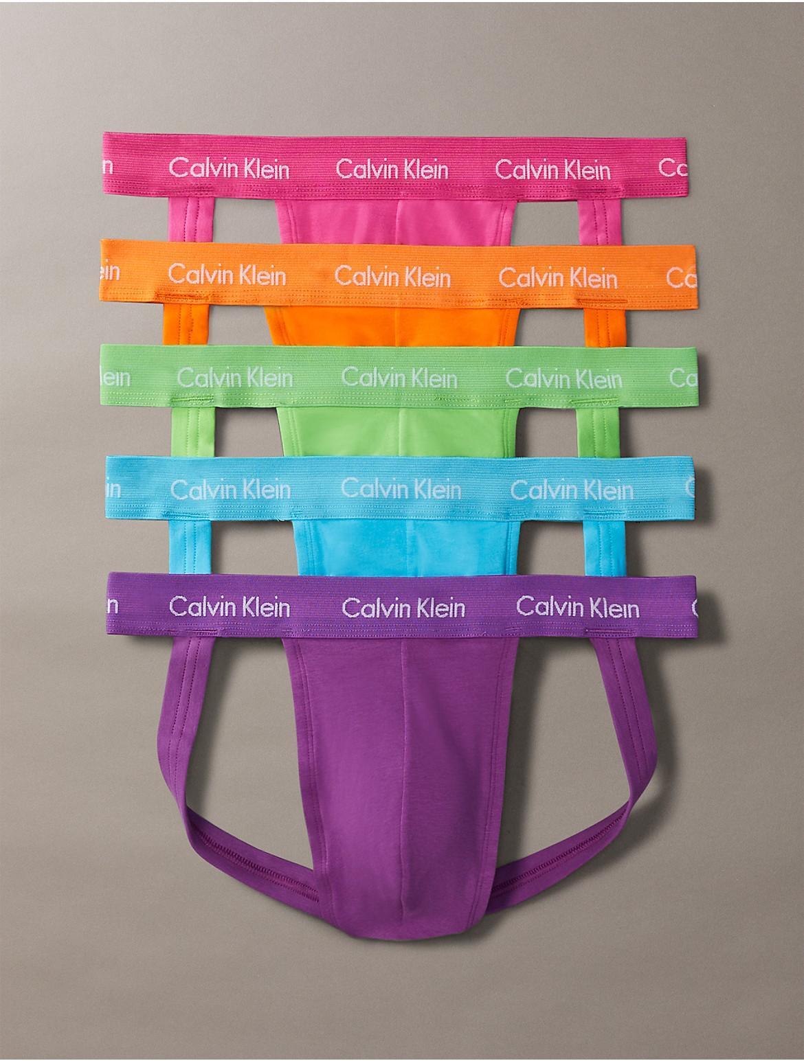 Calvin Klein Mens Pride 5-Pack Jock Strap - Multi - L Product Image