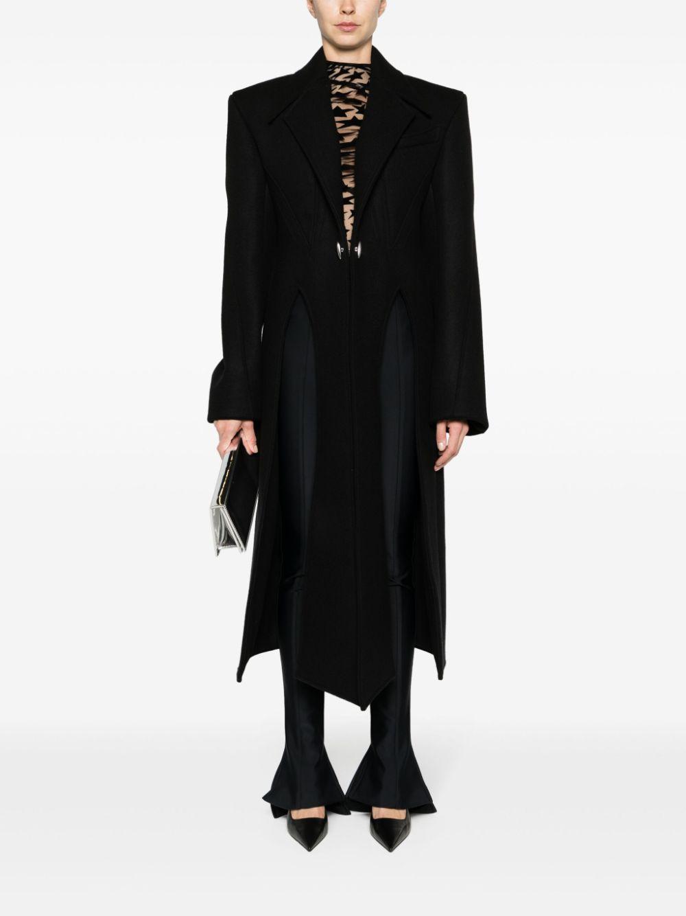 VALENTINO GARAVANI Mugler Coat In Black Product Image