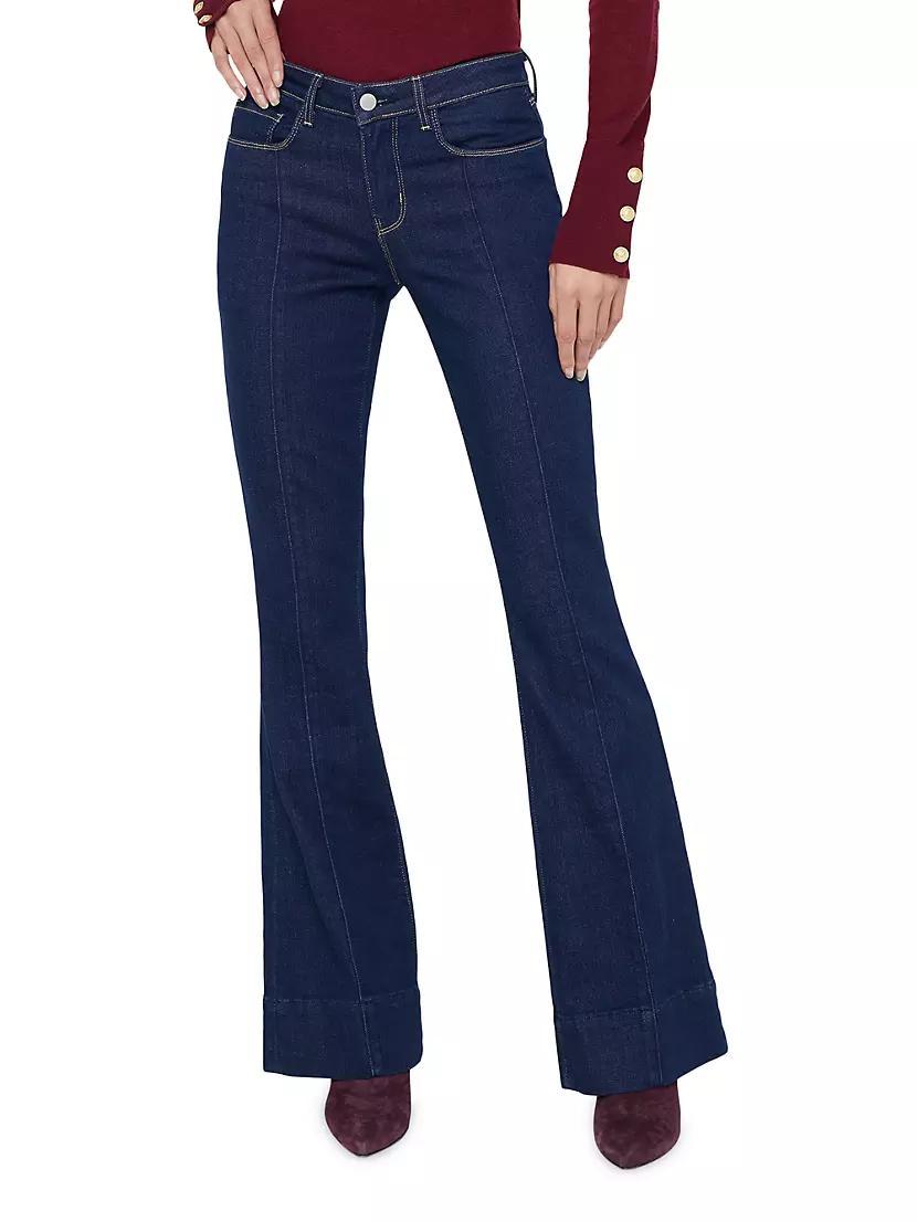 Lenora Low-Rise Flared Jeans Product Image