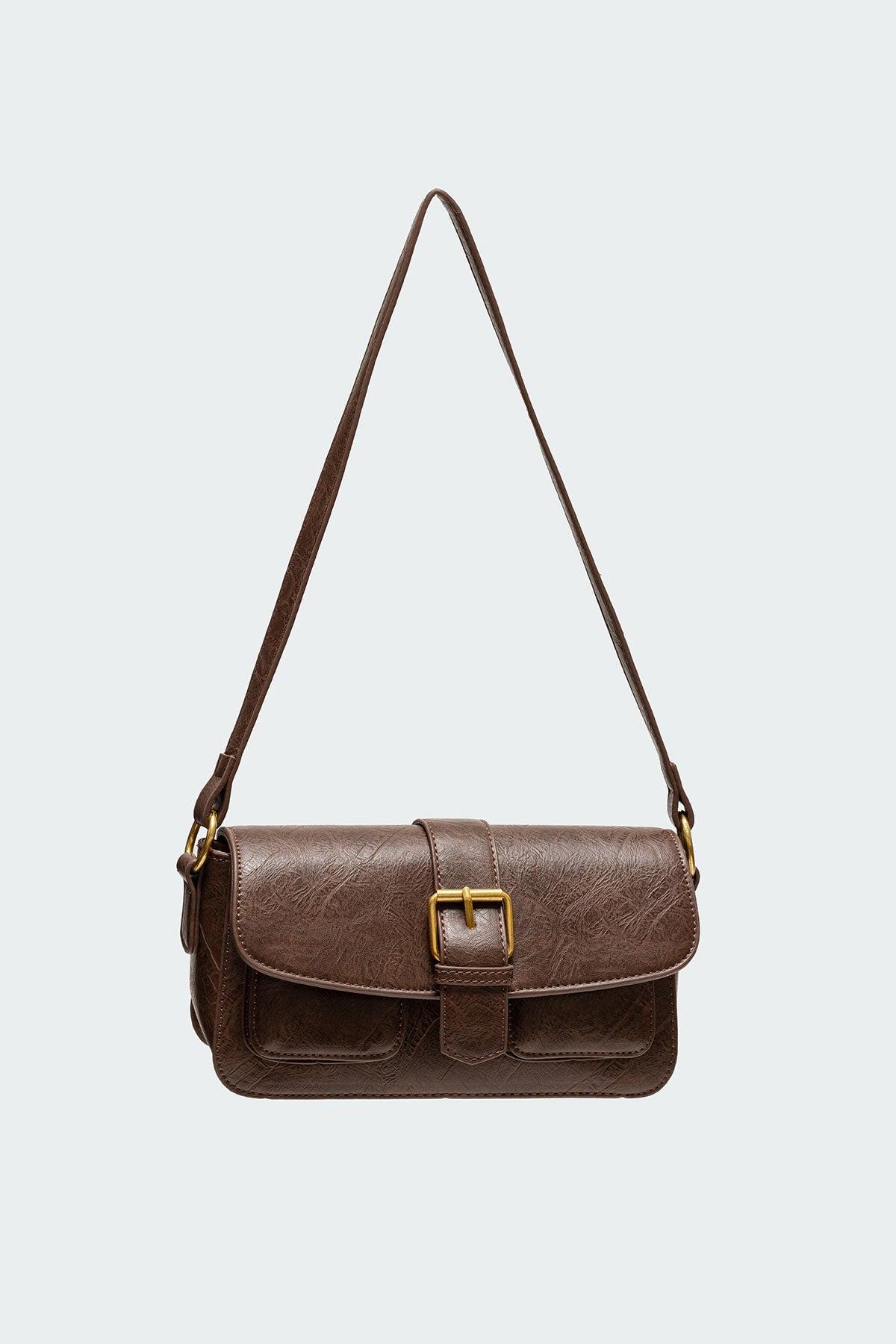 Faux Leather Buckle Bag Product Image