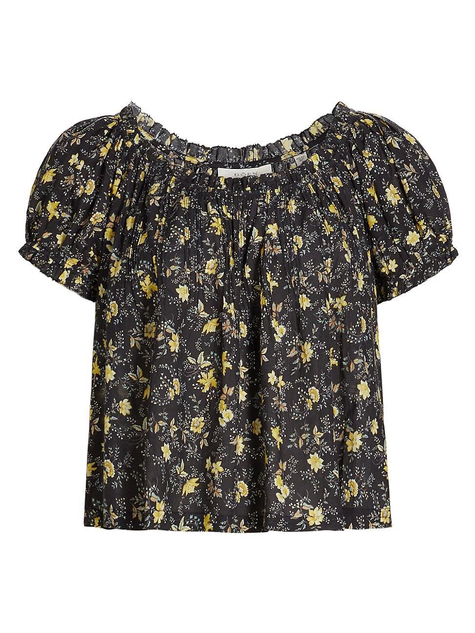 Womens Frederica Floral Cotton-Blend Top Product Image