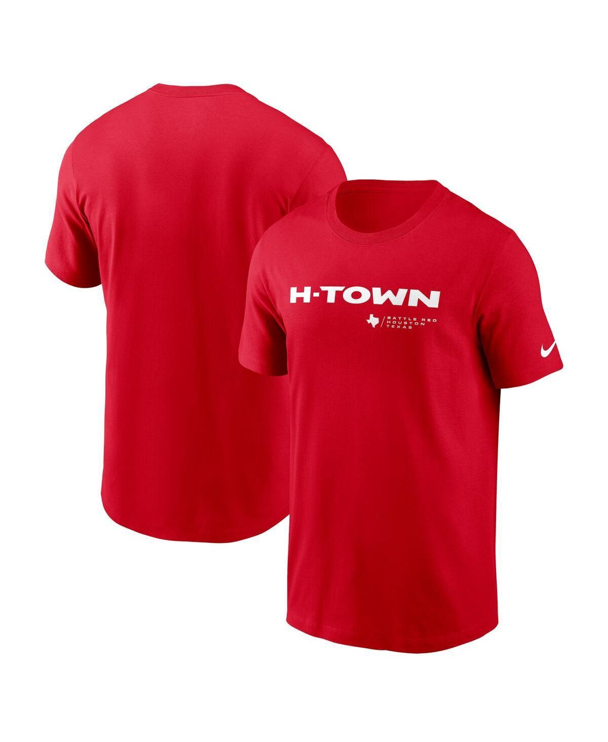 Nike Mens Red Houston Texans H-Town Wordmark T-Shirt Product Image