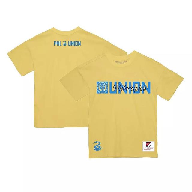 Mens Mitchell & Ness Gold Philadelphia Union T-Shirt Product Image