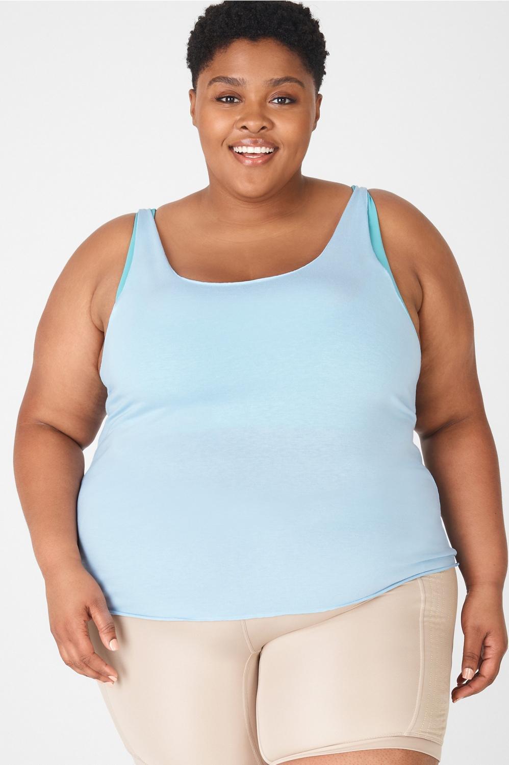 Fabletics Arya Tank Womens blue plus Size 3X product image