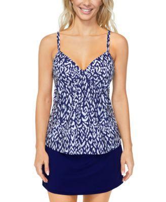 Island Escape Womens Scorpio Tankini Top La Palma Swim Skirt Created For Macys Product Image