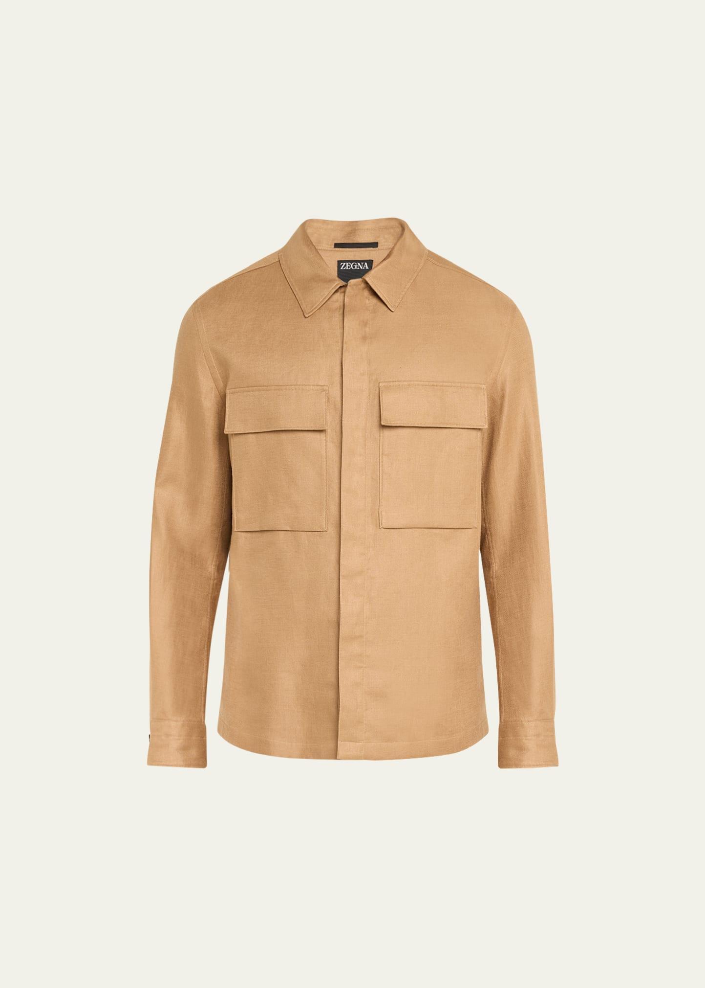 Mens Oasi Linen Overshirt Product Image