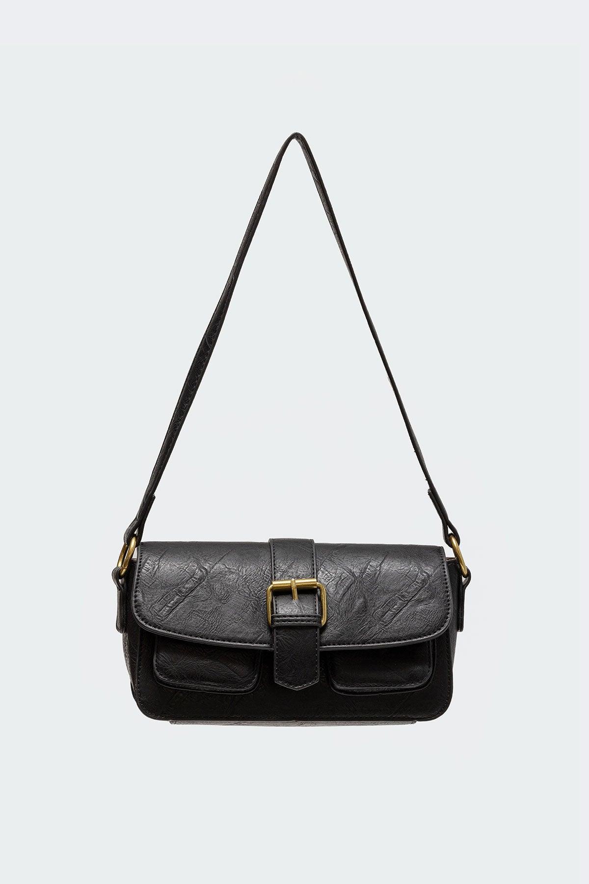 Faux Leather Buckle Bag Product Image