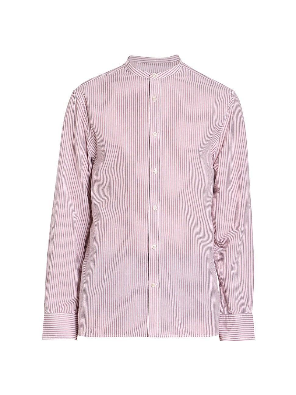 Mens Gaston Rustic Stripe Cotton Shirt Product Image