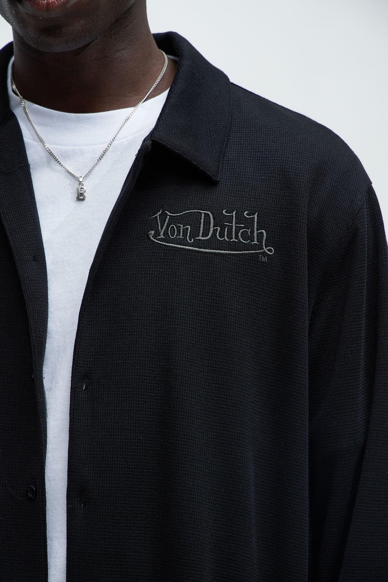 Von Dutch Long Sleeve Button Up - Black Product Image