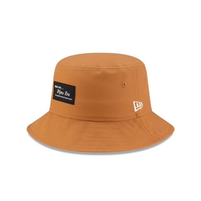 New Era Cap Brown Duck Canvas Bucket Hat Male Product Image