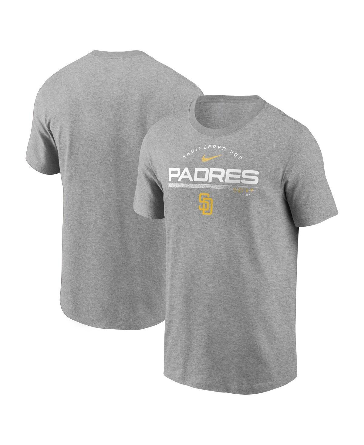 Mens Nike Heather Gray San Diego Padres Team Engineered Performance T-shirt Product Image