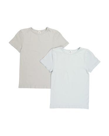 2pk Fitted Short Sleeve Crew Neck Shirts for Women | Spandex/Nylon Product Image