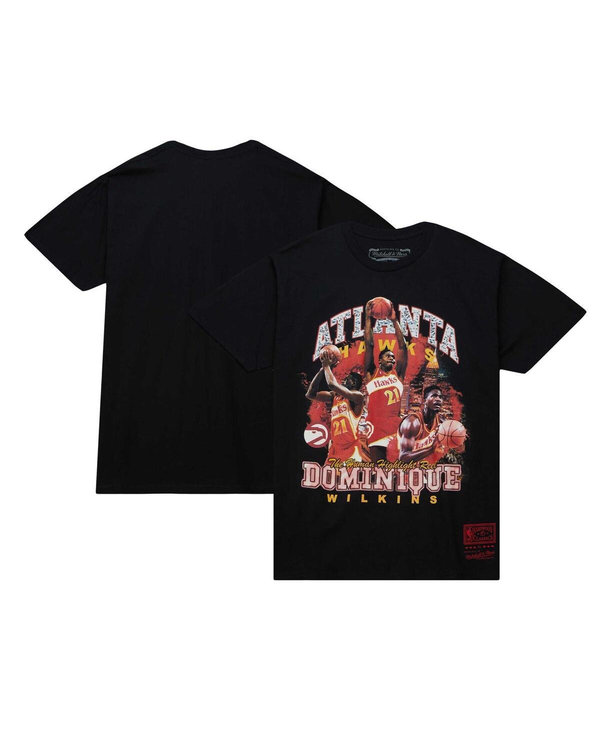 Mens Mitchell & Ness Dominique Wilkins Atlanta Hawks Hardwood Classics Bling Concert Player T-Shirt Product Image