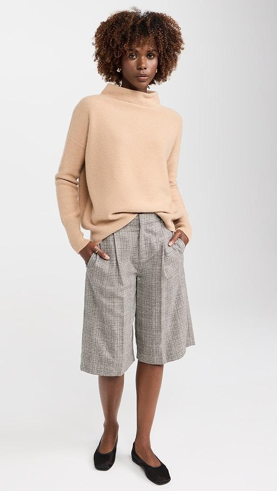 Vince Boiled Funnel Neck Cashmere Pullover Sweater | Shopbop Product Image