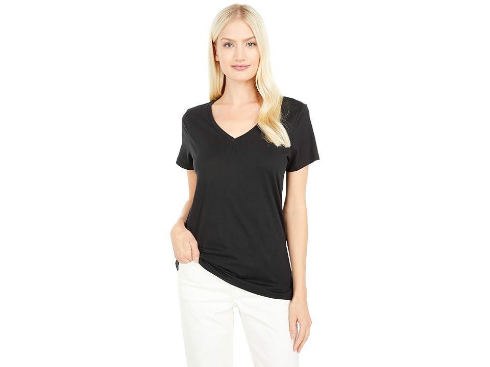 Womens French Navy Softspun V-Neck Tee M Product Image