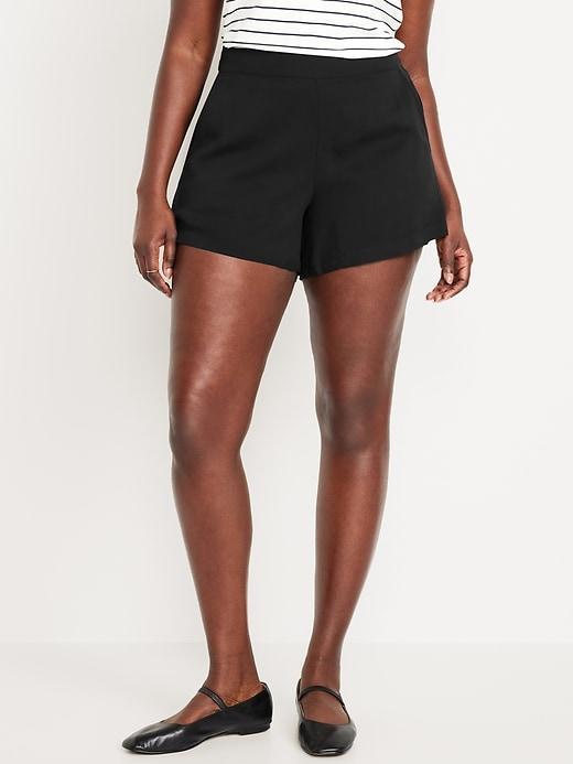 High-Waisted Playa Shorts -- 4-inch inseam Product Image