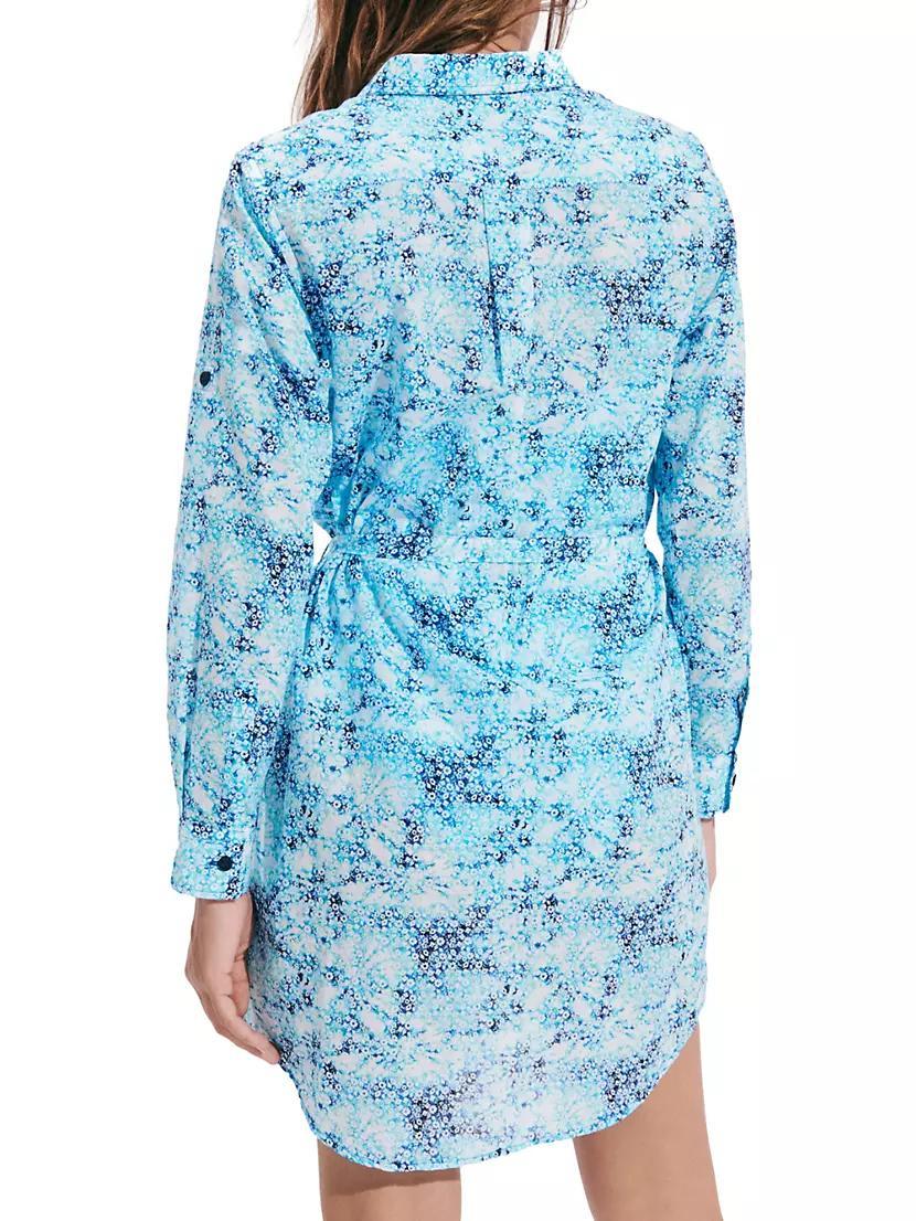 Flowers Tie & Dye Shirtdress Product Image