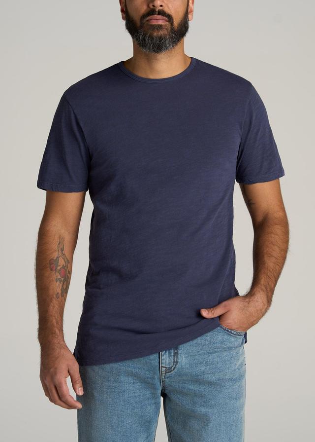 REGULAR-FIT Slub Tee in Navy - Tall Men's Shirts Male Product Image