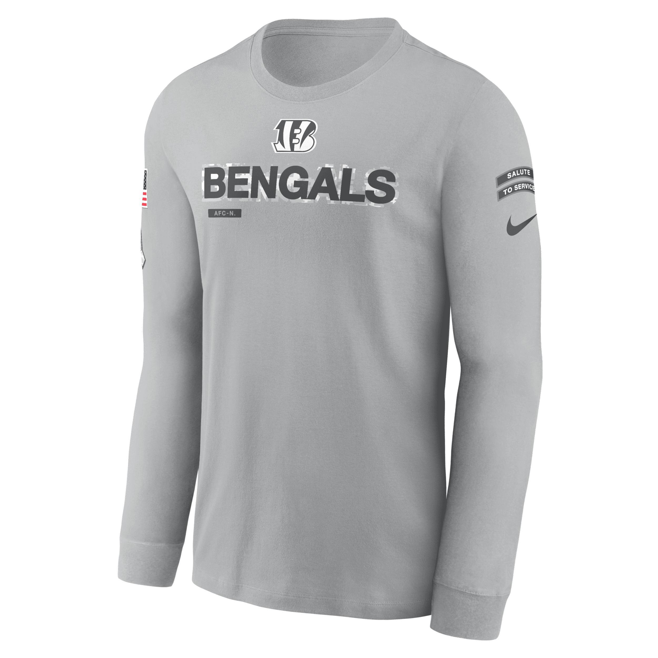 Cincinnati Bengals Salute to Service Mascot Edge Legend Nike Men's NFL Long-Sleeve T-Shirt Product Image