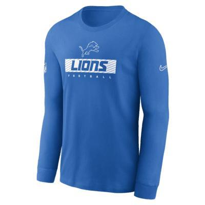 Detroit Lions Sideline Team Issue Men's Nike Dri-FIT NFL Long-Sleeve T-Shirt Product Image