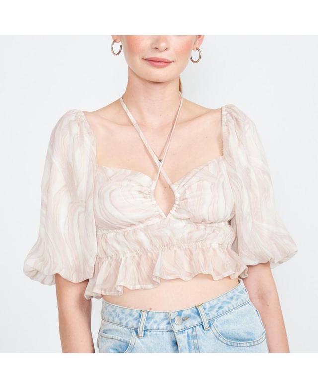 Emory Park Womens Amora Ruched Crop Top Product Image