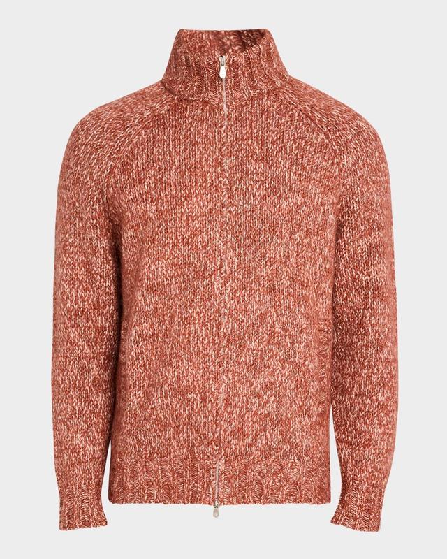 Men's Chunky Knit Full-Zip Sweater Product Image