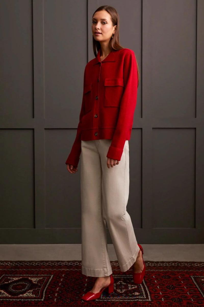 Scarlet Collared Cardigan Product Image