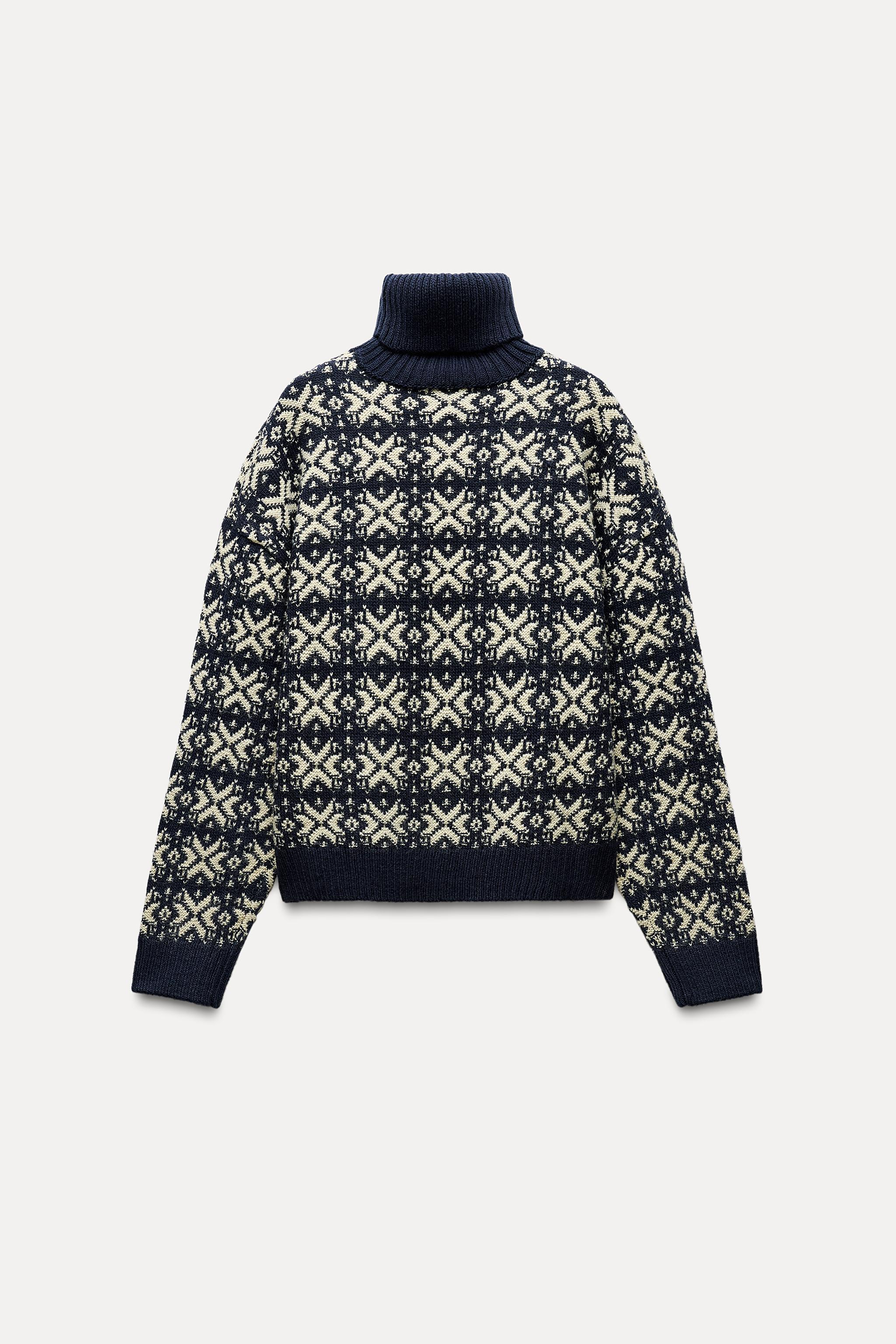 JACQUARD KNIT SWEATER Product Image