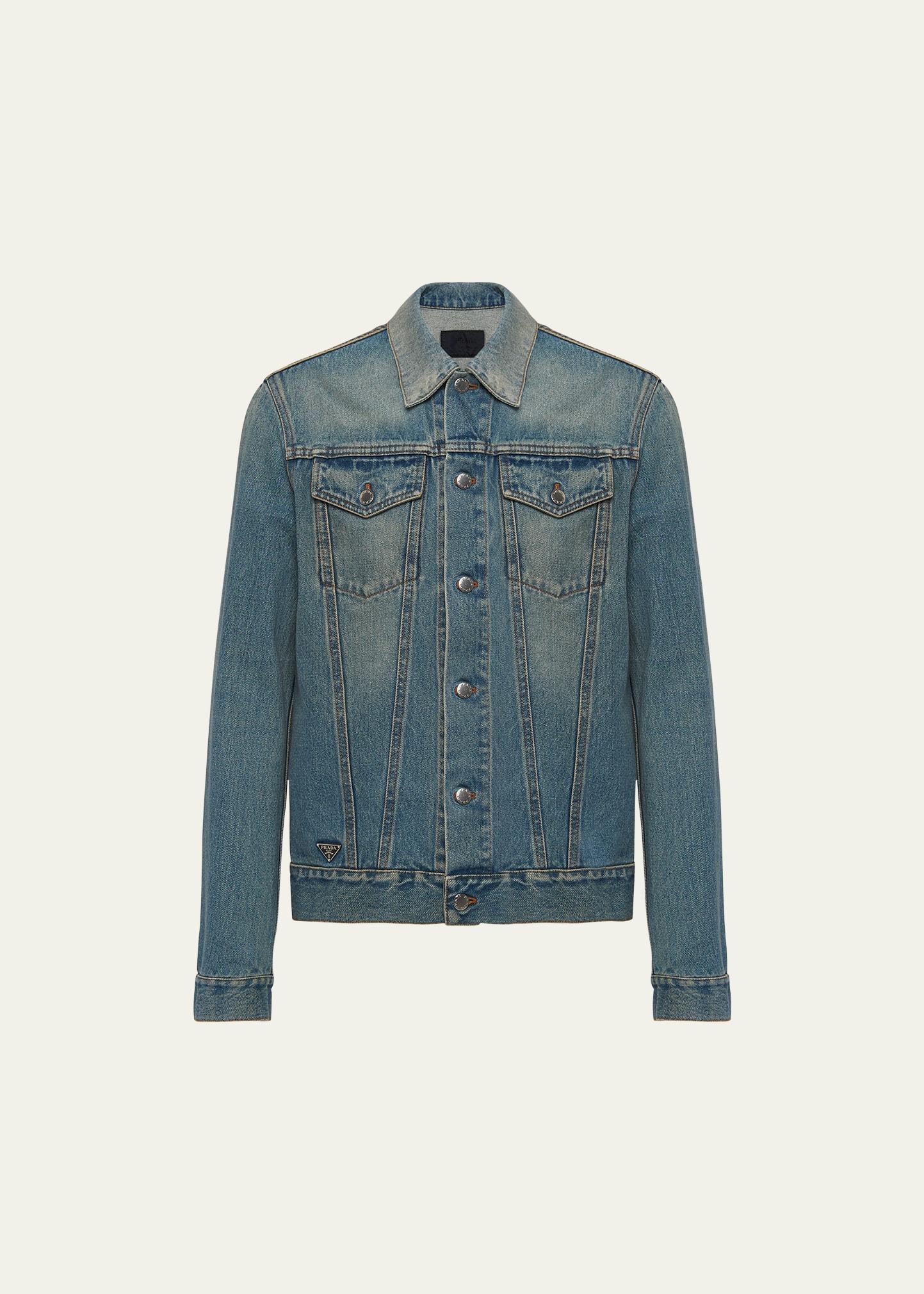 Mens Denim Trucker Jacket Product Image