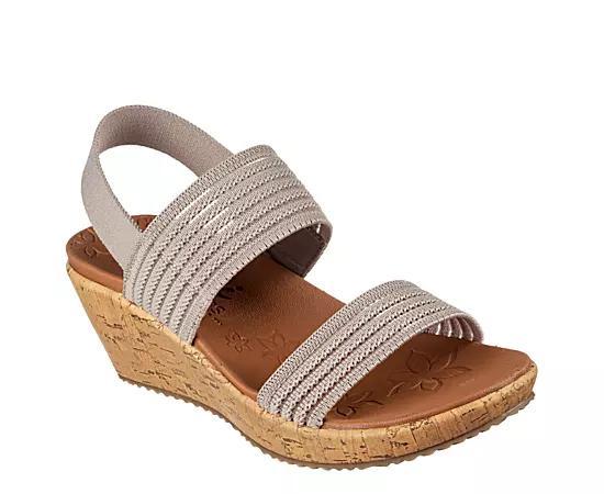 Skechers Womens Beverlee-Sheer Glow Wedge Sandal Product Image