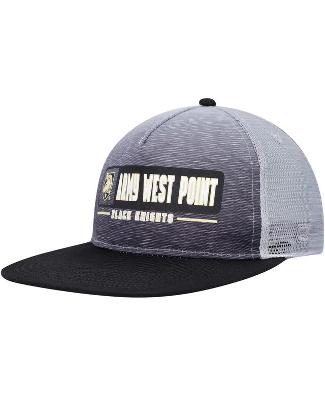 Mens Colosseum  Black/Gray Army Black Knights Snapback Hat Product Image