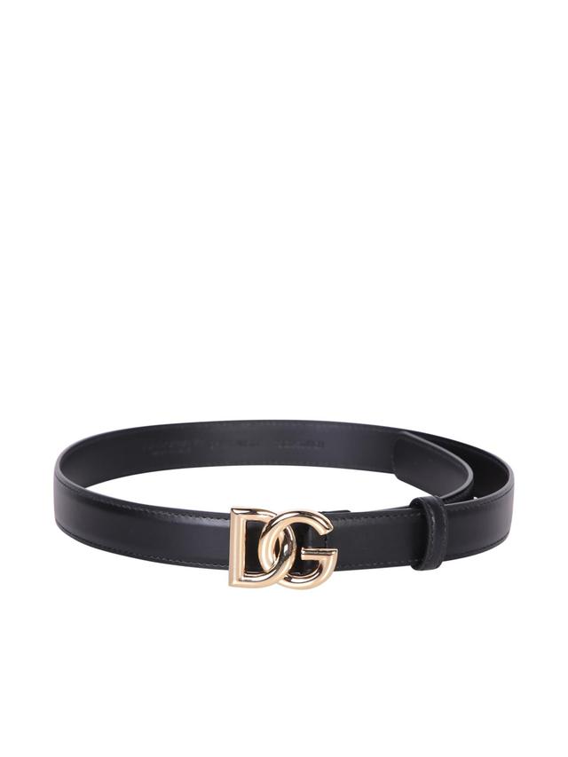 DOLCE & GABBANA Dg Logo Black Belt Product Image