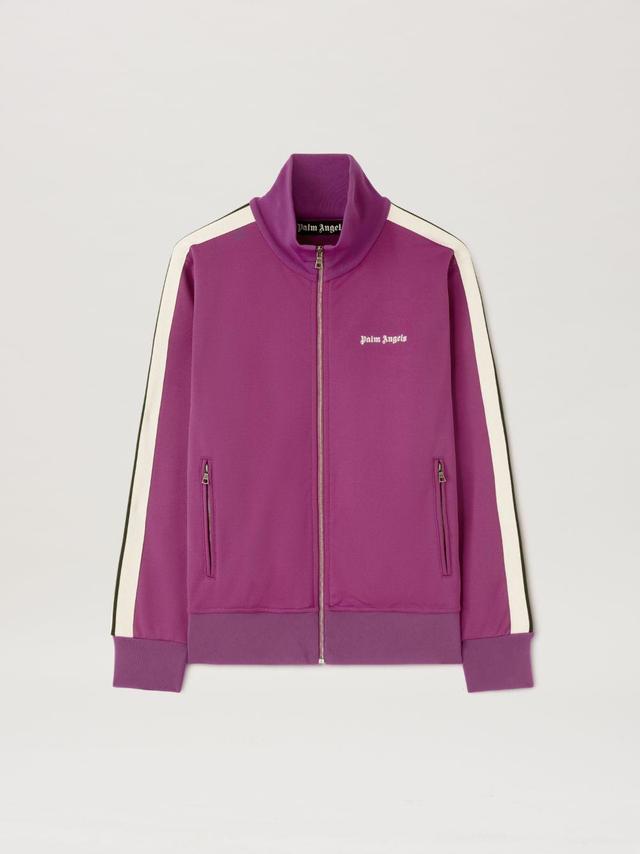 Track Jacket Classic Logo in pink  - Palm Angels® Official  Product Image