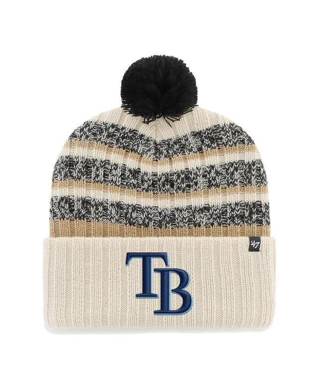 Mens 47 Natural Tampa Bay Rays Tavern Cuffed Knit Hat with Pom Product Image