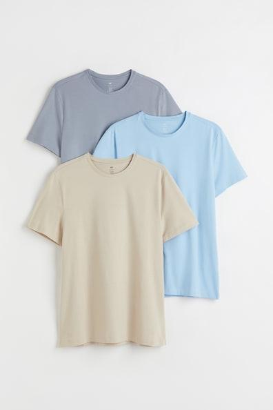 3-pack Slim Fit T-shirts Product Image