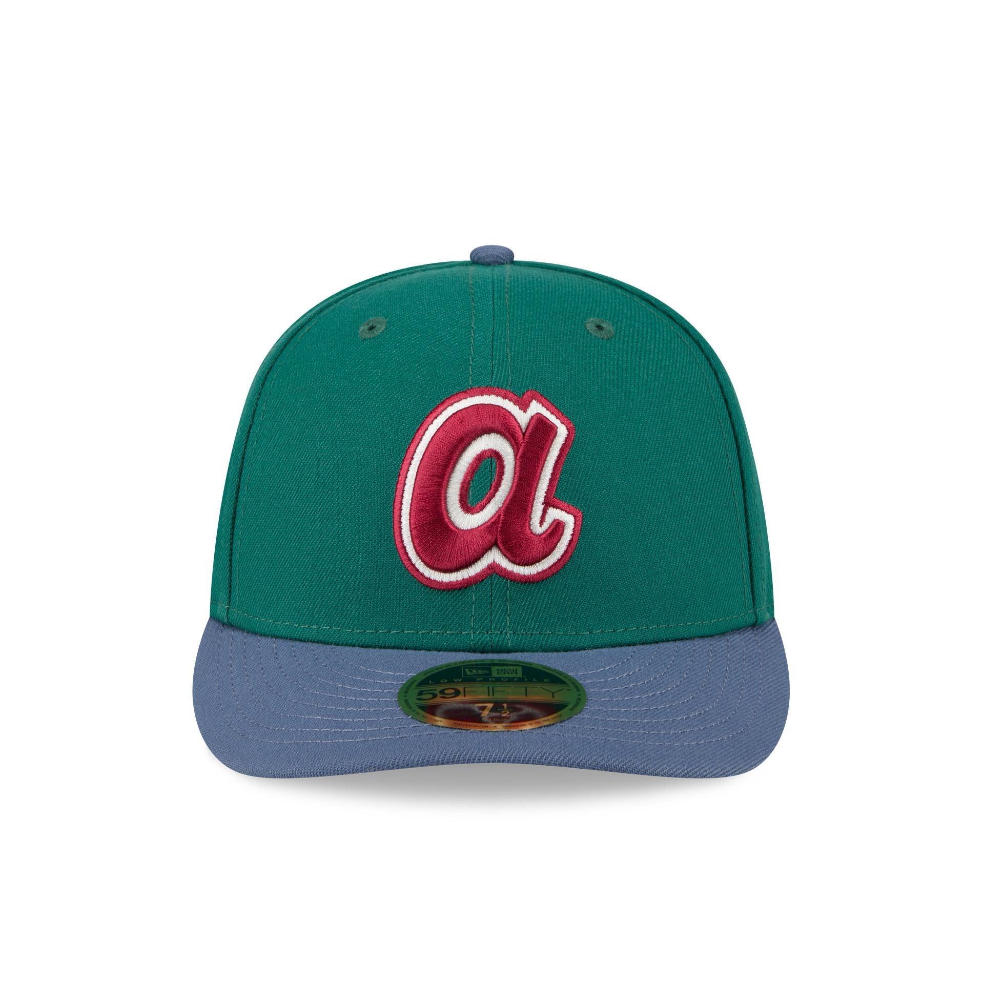 Atlanta Braves Green Gemstone Low Profile 59FIFTY Fitted Hat Male Product Image