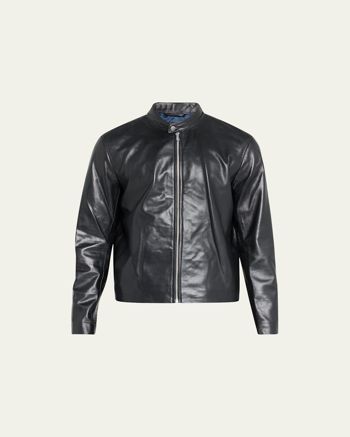 Mens ICONS Archive Cafe Racer Leather Jacket Product Image