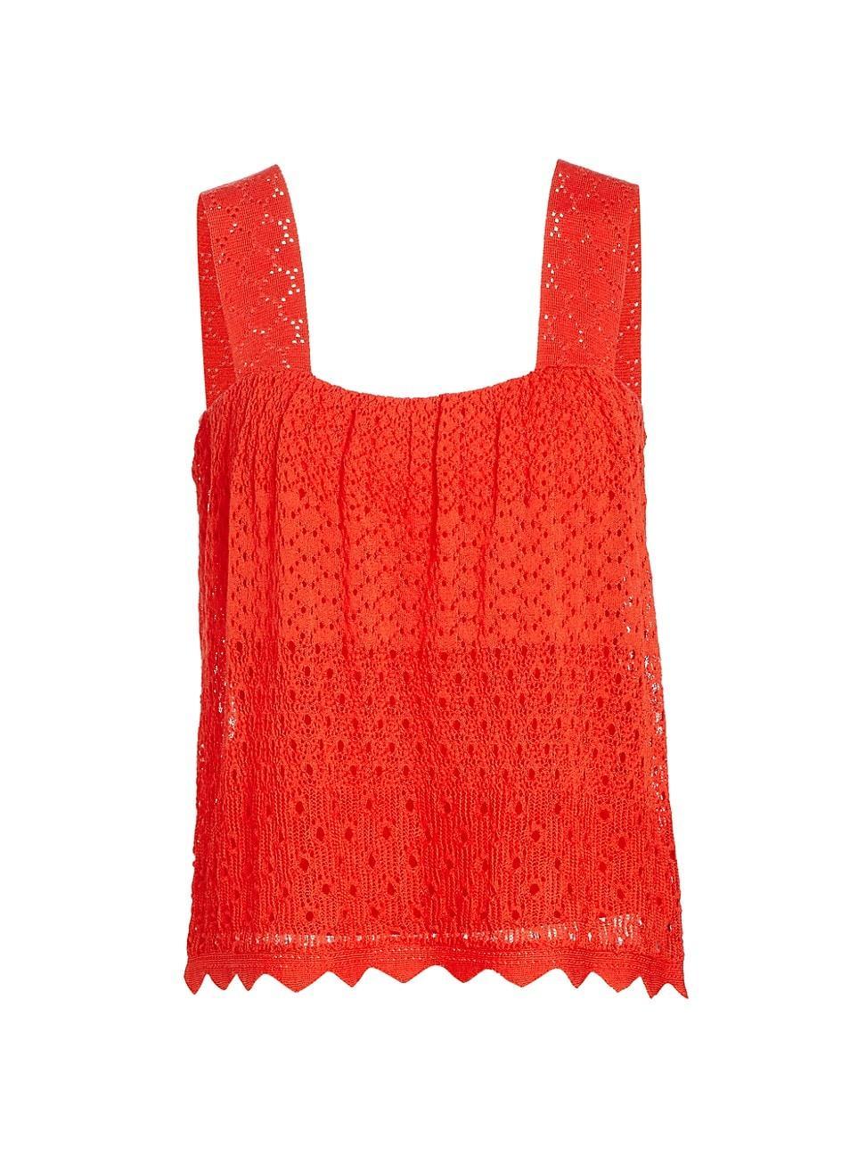 Womens Carmen Pointelle-Knit Tank Product Image