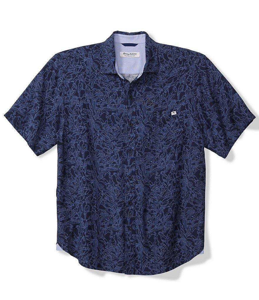 Tommy Bahama Big & Tall Veracruz Cay Paradise Printed Short Sleeve Shirt Product Image