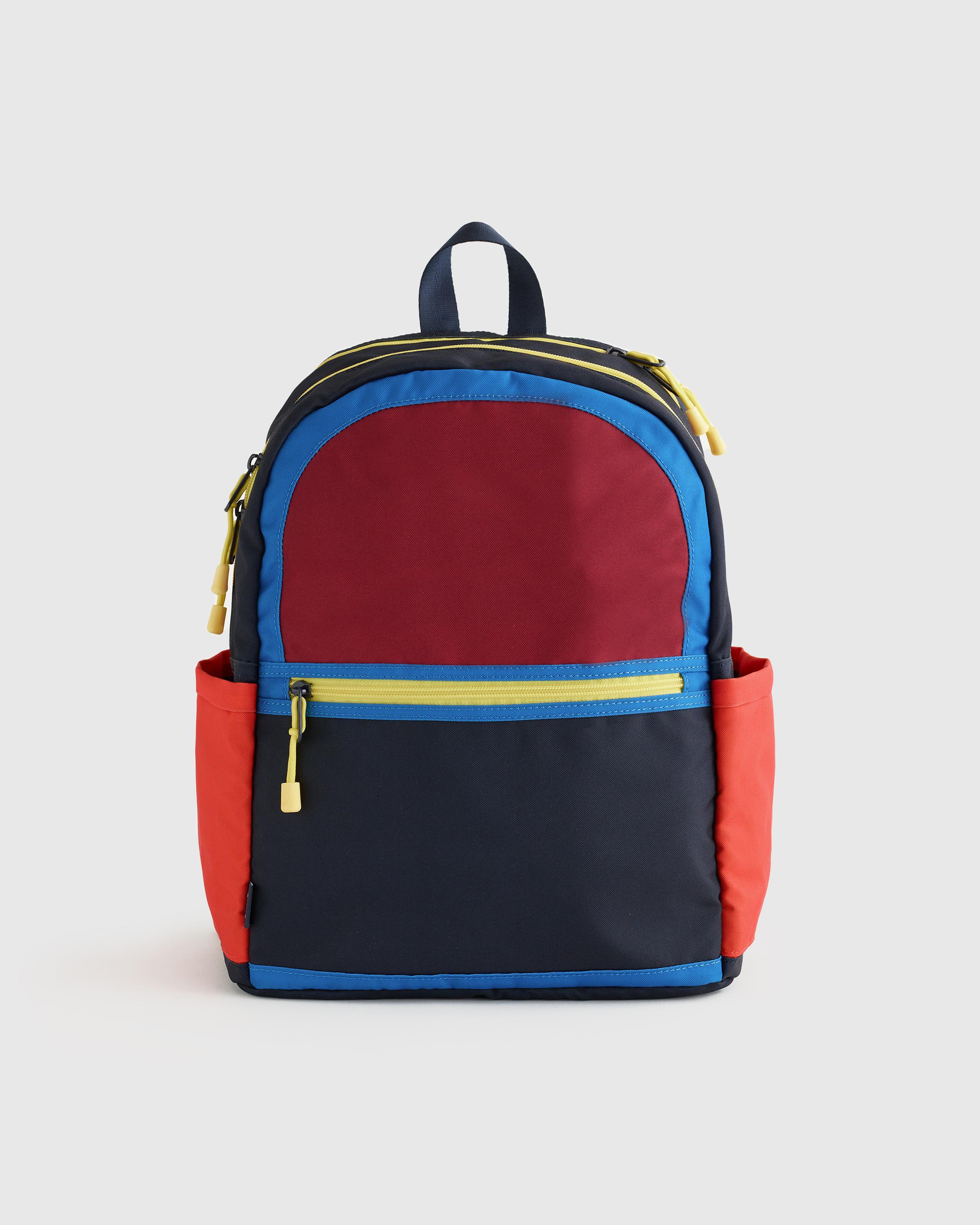 Recycled Double Pocket Backpack - Medium  Product Image