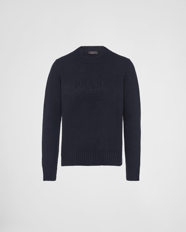 Wool and cashmere crew-neck sweater Product Image