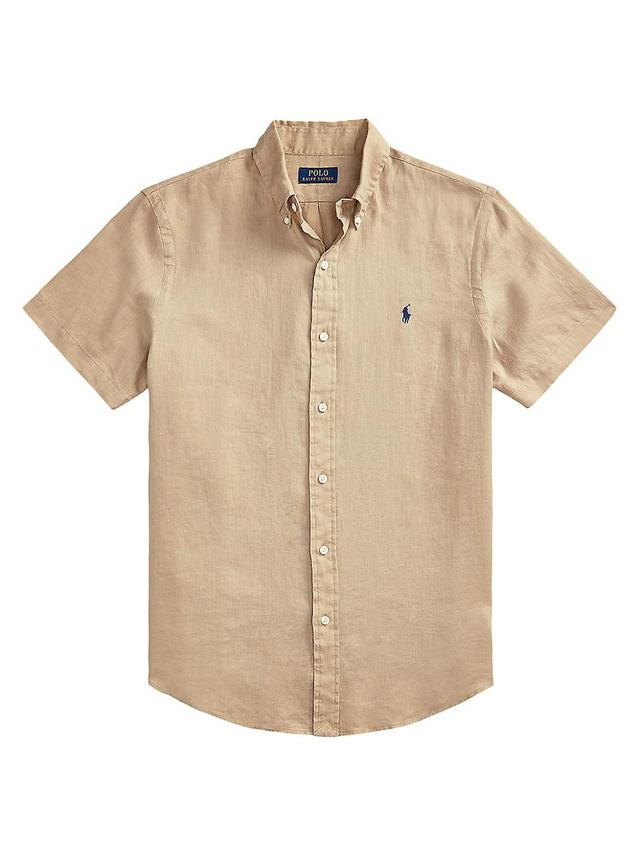 Polo Ralph Lauren Short Sleeve Linen Button-Down Shirt Product Image