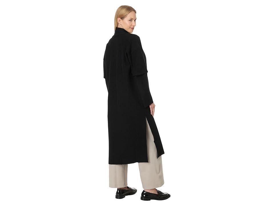 Eileen Fisher High Collar Coat Women's Coat Product Image