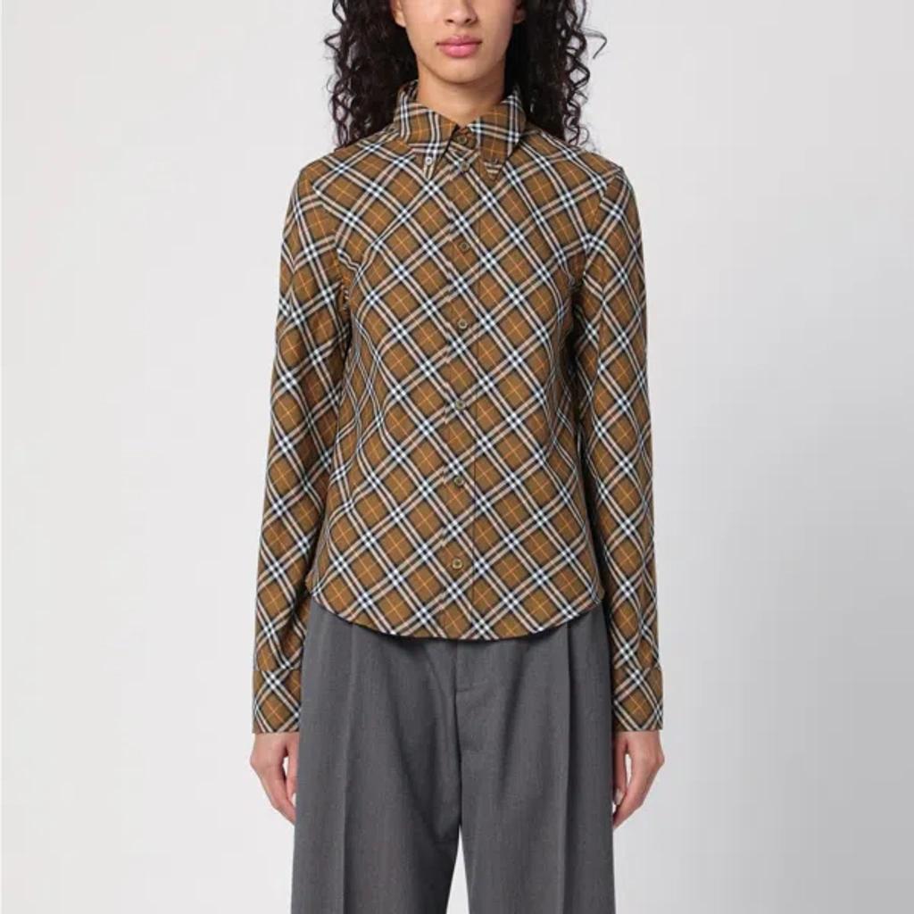 BURBERRY Shirt  Woman Color Brown In Braun product image