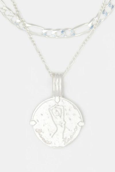 Deux Lions Jewelry Sterling Silver Sicilian Zodiac Layered Necklace Womens at Urban Outfitters Product Image