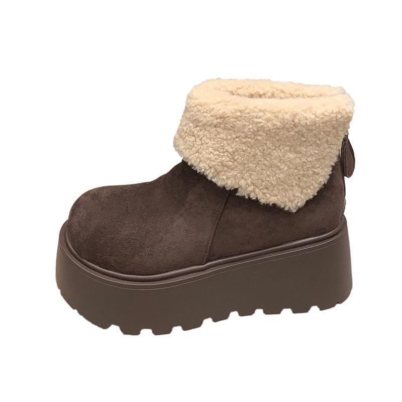 Platform Fleece-Lined Short Snow Boots Product Image