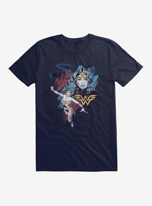 DC Comics Wonder Woman Diana Collage T-Shirt Product Image