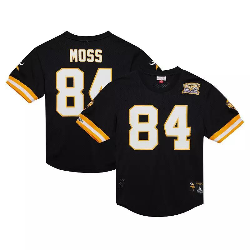 Mens Mitchell & Ness Randy Moss Minnesota Vikings Retired Player Name & Number Mesh Top Product Image